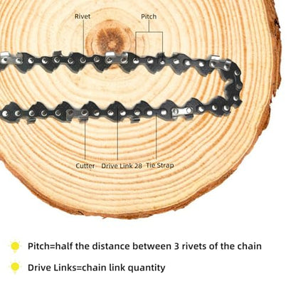 5 Inch Chainsaw Chain Replacement For WORX WG324, WG325, FASTCRAFT 2020X-L