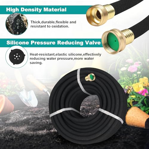 5/8" 50 FT*2 Pack Soaker Hose for Water Drip Irrigation for Lawn - size: 50FT*2