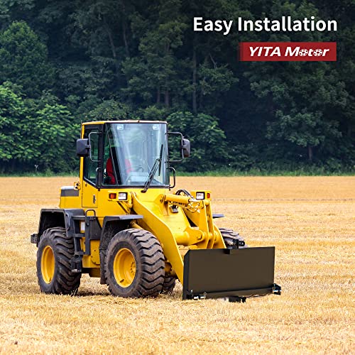 YITAMOTOR Skid Steer 3 Point Adapter Plate Mount with 2" Hitch Receiver