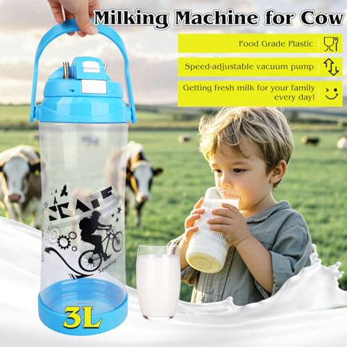 3l Electric Milking Machine for Cow| Pulsation Vacuum Pump| Save Labor