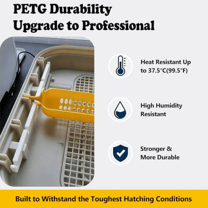 2-Pack Incubator Turning Rod Compatible with Maticoopx 30 Egg Incubator, Replacement Egg Turner Support Bars to Fix Stuck or Broken Automatic Egg Turner Mechanism