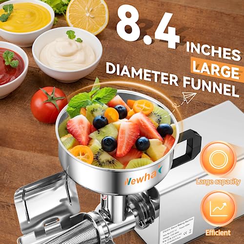 Newhai Electric Tomato Strainer, Commercial Milling Machine Sauce Maker