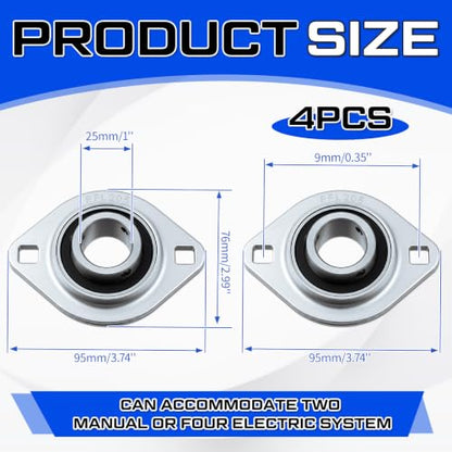 Sbpfl205-16 1" 4 Pcs Shaft Pressed Flange Bearing