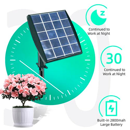 Solar Powered Drip Irrigation System, OHYEAHSPIN Solar Automatic Garden Watering Outdoor Greenhouse Accessories Supported 15 Pots Plants & 6 Timer Modes - size: Supports 10-15 Pots, 6Timing Modes