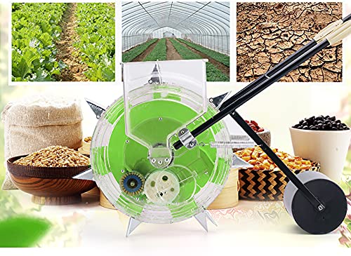 Gdrasuya10 Garden Spreaders,Multi-function Hand-Push Roller Seeder and Fertilizer Applicator,Peanut Corn Bean Planter Precision Garden Seed Planter Spreader