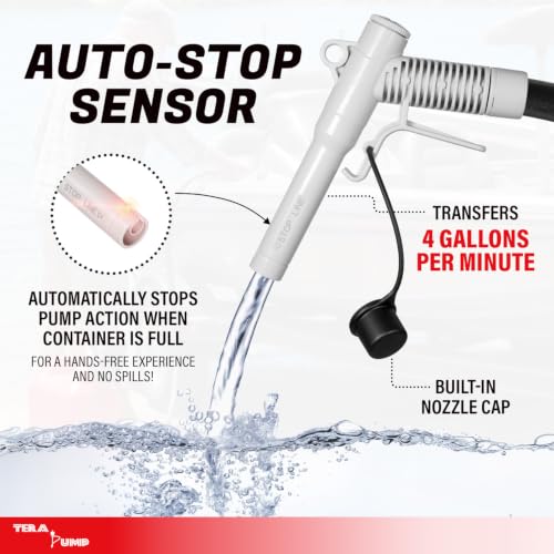 TERA PUMP Cordless Battery Powered Liquid Transfer Pump (4.0 GPM) - style: AutoStop Nozzle