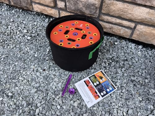 Round Seed Planting & Spacing Template for Grow Bags & Container Gardening
