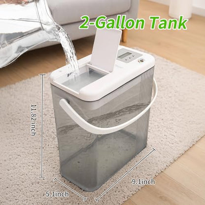 Indoor Drip Irrigation System with 2-Gallon Water Tank, Touch Night Light & Programmable Timer-Self-Watering Kit for 10 Potted Plants