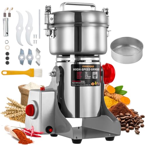 Electric Grain Mill Grinder 800g Stainless Steel Flour Mill for Home