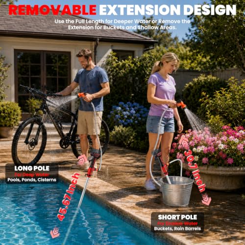 Cordless Stick Water Transfer Pump for Milwaukee 18V Batteries (Tool Only)