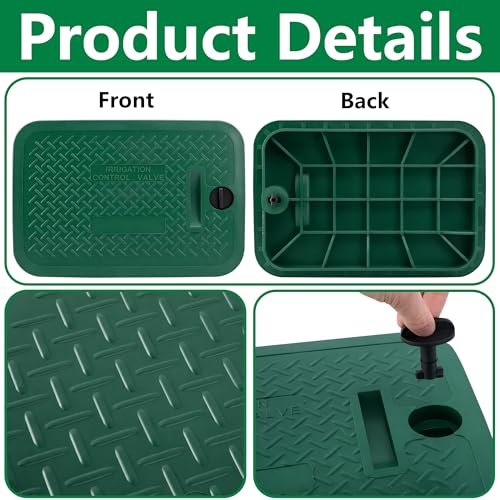 12" x 17" Irrigation Valve Box Cover, Sprinkler Valve Cover Replacement - color: 1 Pcs
