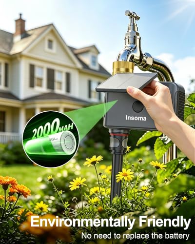 Solar WiFi Water Timer, 1 Zone WiFi Hose Timer for Garden Faucet