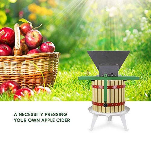 Fruit Wine Press and Crusher,100% Nature Apple&Grape&Berries Crusher Manual Juice Maker for Kitchen