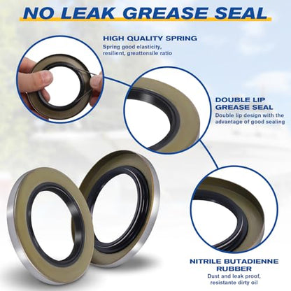 25580 14125A Boat Axles Trailer Bearing Kit for 5200-7000 lb, 4 Sets