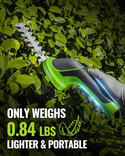 WORKPRO 2-in-1 3.6V Cordless Hedge Trimmer with 4.0Ah Removable Battery - size: Handheld Grass Shear