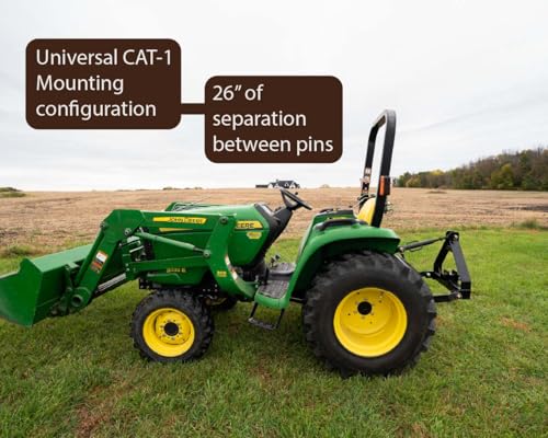 Impact Implements® 3-Point to 2" Hitch Receiver for Cat-1 Farm Attachments
