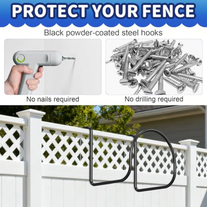 Garden Hose Holde, Heavy Duty Hose Holder for Fence