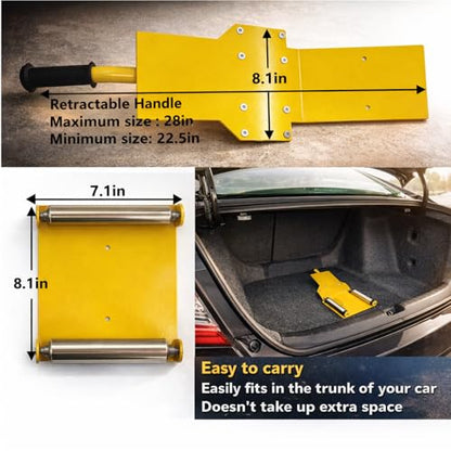 Tire Lifting Tool, Portable Wheel Mounting Aid with Rollers