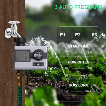 Garden Sprinkler Water Timer Manual Automatic System Irrigation1 Outlet - style: 1 outlet