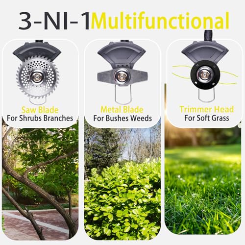 Cordless Weed Wacker - 24V Brushless Weed Electric Eater Battery Powered