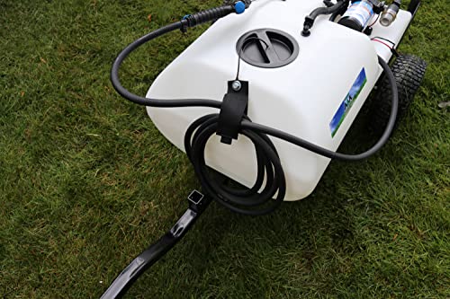 Master Mfg 24-Gallon Deluxe Pull-Behind Trailer Broadcast Sprayer - 7ft Swath, 2.2GPM, 70PSI Max