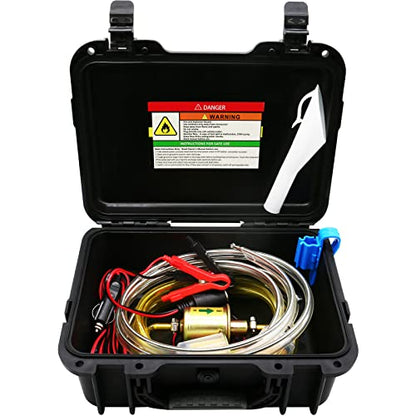 12V Fuel Transfer Pump 30GPH Electric Gasoline Transfer Pump Set - color: 30Gal/hr