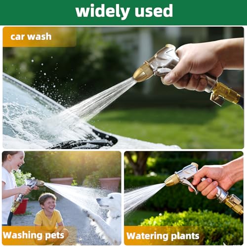 ARXIVE Heavy Duty Garden Hose Nozzle, High Pressure Handheld Sprayer