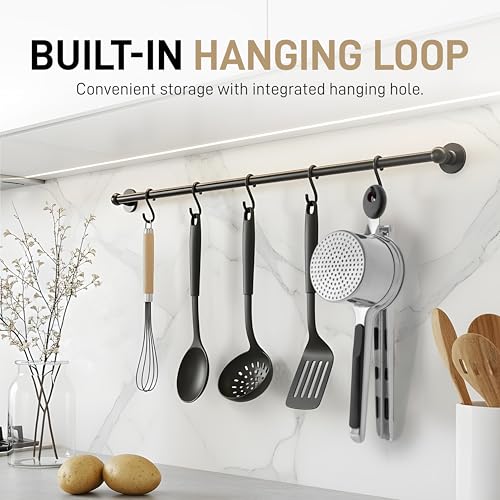 Bellemain Stainless Steel Potato Ricer Mashed Potato Masher - Black - color: Black