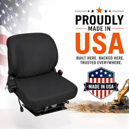 Jay's Equipment Seat Covers, Wing Back Toyota Forklift, Heavy-Duty Canvas