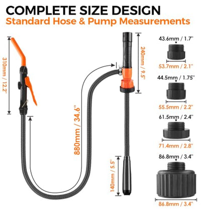 Fuel Transfer Pump Battery Powered, 15000mAh Cordless Gas Can Pump