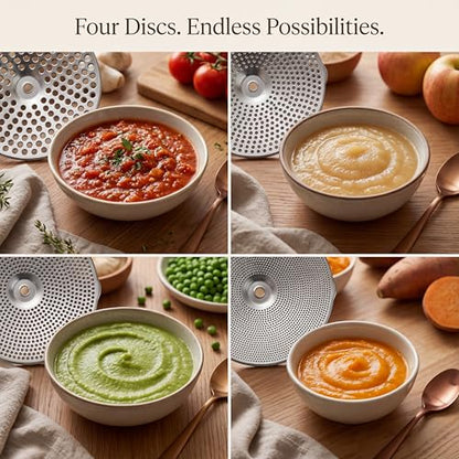 Hungry Artisan 4-Disc Food Mill for Jams, Purees & Silky Sauce