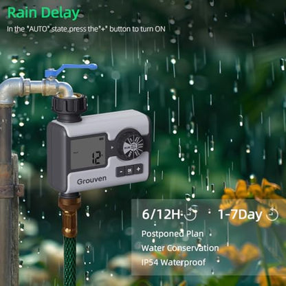 Garden Sprinkler Water Timer Manual Automatic System Irrigation1 Outlet - style: 1 outlet