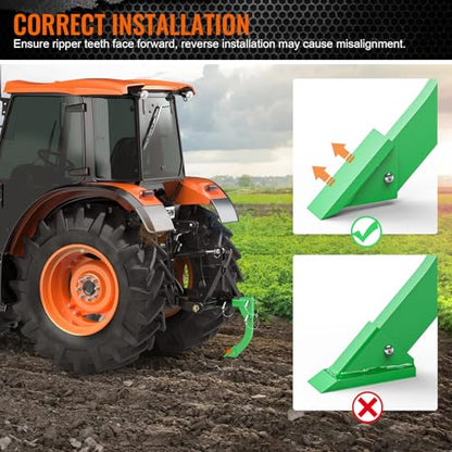 Hitch Mounted Ripper for 2" Receivers 3 Point Trencher for CAT 0&1 Tractors