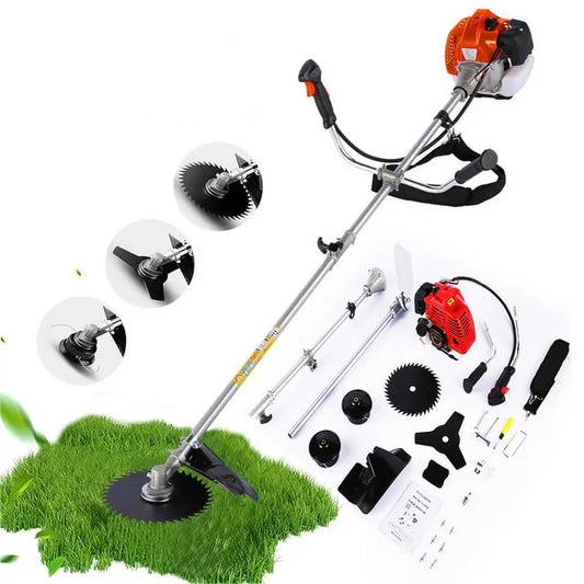 4-in-1 Weed Wacker 58cc Gas String Trimmer, Brush Cutter Orange