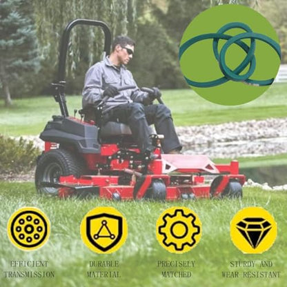 1/2" x 90" Lawn Mower Deck Belt Compatible with Craftsman Husqvarna 193214