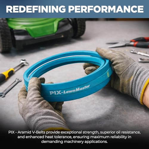 PIX A18K Kevlar V-Belt Aramid Corded - 1/2" x 20" OC OEM Replacement Wrap Belt for Lawnmowers and Lawn Garden Equipment - Heavy-Duty Drive Belt for Riding Mowers and Tractors - Pack of 2 - size: 20in OC (Pack of 2)