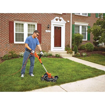 BLACK+DECKER 3-in-1 String Trimmer/Edger & Lawn Mower, 6.5-Amp, 12-Inch, Corded (MTE912)