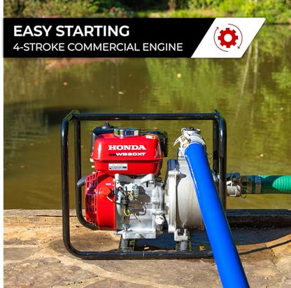 Honda WB20 2-Inch General Purpose Gas Powered Water Pump (WB20XT4A)