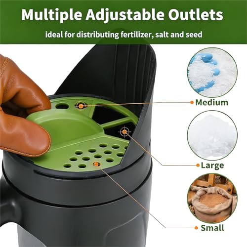 80 Oz Handheld Spreader Shaker, Spreader for Lawns and Gardens