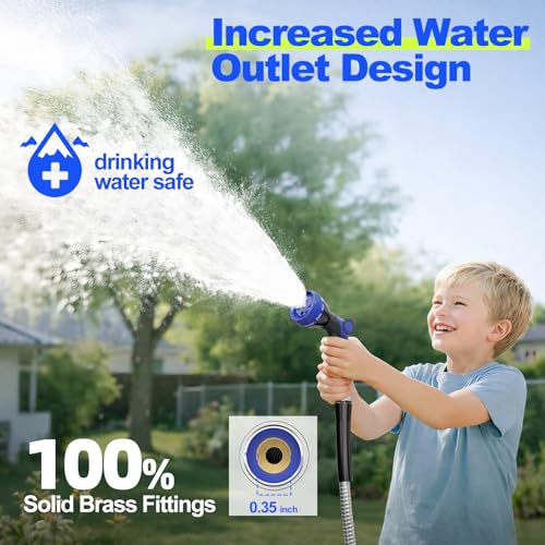 SPECILITE Retractable Garden Water Hose Reel 100 FT, 304 Stainless Steel