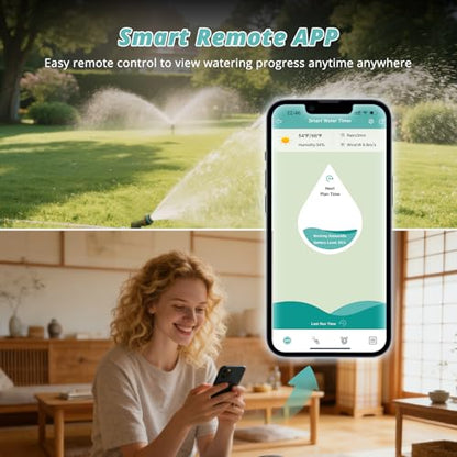 QUOBAS WiFi Water Timer for Garden Hose, 2 Zone Brass Smart Sprinkler Timer - size: Smart Timer 2 zone