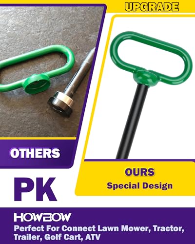 Zero Turn Trailer Hitch With Hitch Pin, 1/4"(6mm) Thick Heavy Duty Steel Universal Lawn Mower Towing Hitch Kit With Pin, Versatile Chain Slot Rugged Hitch Included Carriage Bolt & R Clip Black & Green - color: Black & Green