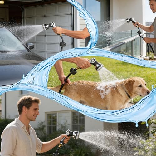 100 FT x 1/2" Retractable Garden Hose Reel Grey - color: Grey
