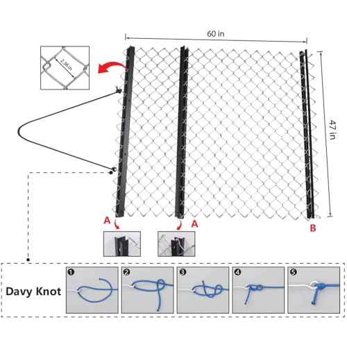 Drag Harrow, 4'x5' Chain Harrow for ATV/UTV, Large-Area Wear-Resistant Mesh