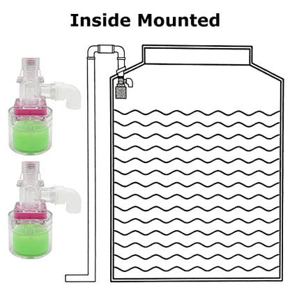 Transparency Water Float Valve, Water Level Control Water Tank Traditional Float Valve Upgrade (3/4“ UP) - size: 3/4“ UP