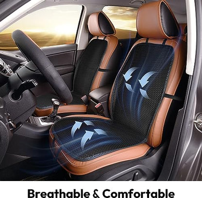 carrotez Cool & Breathable 3D Air Mesh Car Seat Cushion Pad 41" x 15" Black