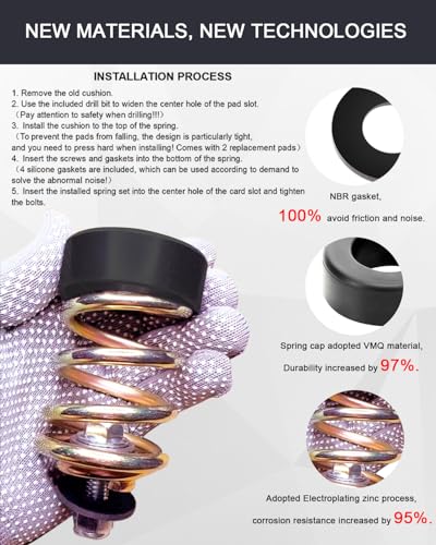 283516 Compression Seat Spring & 422127-4 Cap, 253203 Bolt w/Gasket