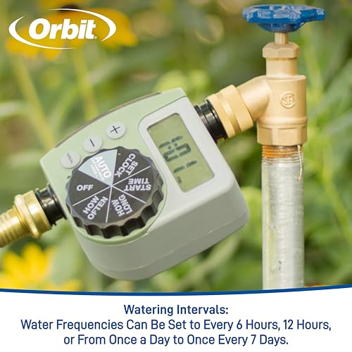 Orbit 69535 Shrub and Flower Bed Drip Kit with Programmable Hose Watering Timer - style: Traditional Timer