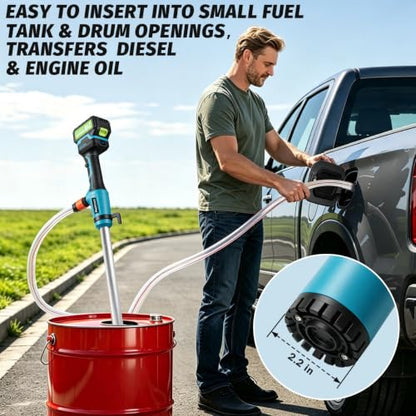 Cordless Stick Water Transfer Pump,electric water pump, Portable Electric Sump Pump,Battery Powered Sump Pump with 2x4.0Ah Batteries,Cordless Water Pump for Pool Garden Pond Farm Boat Draining
