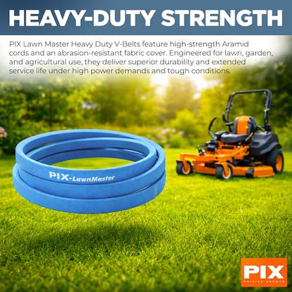 PIX A18K Kevlar V-Belt Aramid Corded - 1/2" x 20" OC OEM Replacement Wrap Belt for Lawnmowers and Lawn Garden Equipment - Heavy-Duty Drive Belt for Riding Mowers and Tractors - Pack of 2 - size: 20in OC (Pack of 2)